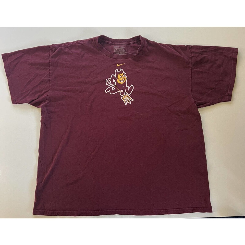 Arizona State Sun Devils T-Shirt Adult XXL Trident Red Nike